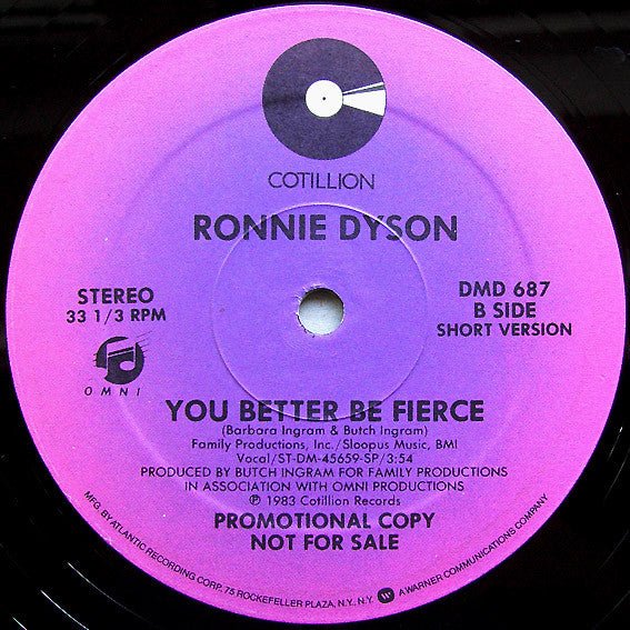 Tu ferais mieux d'être féroce Ronnie Dyson