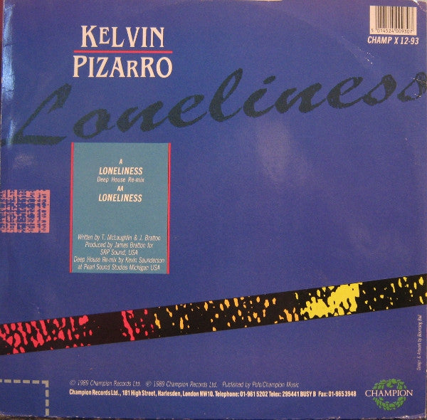 Loneliness (Re-Mix) Kelvin Pizarro
