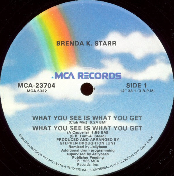 Ce que vous voyez est ce que vous obtenez Brenda K. Starr