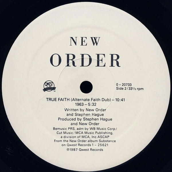True Faith / 1963 New Order