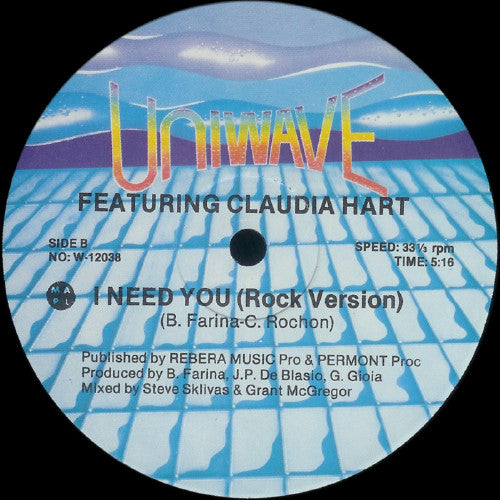I Need You Mix Up,Claudia Hart