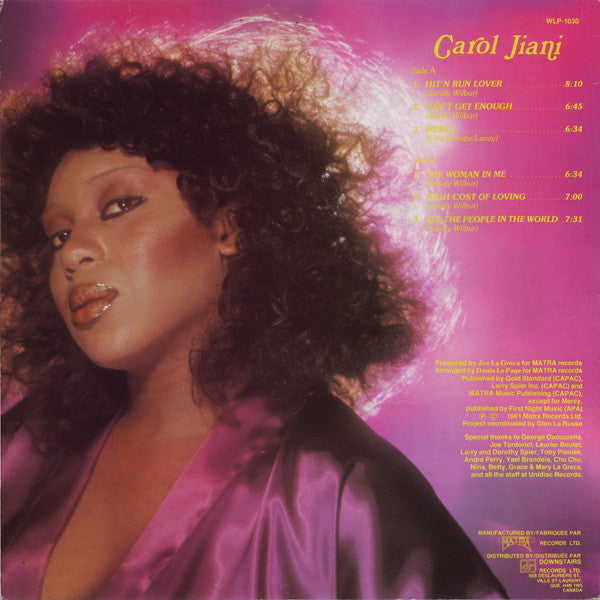 Hit'n Run Lover Carol Jiani