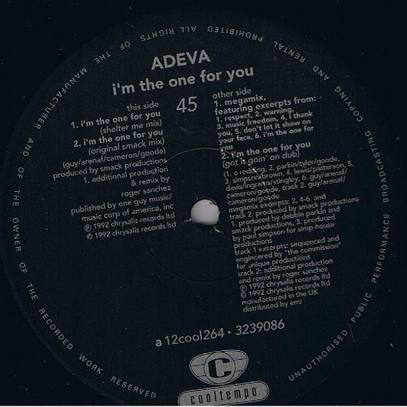 I'm The One For You Adeva