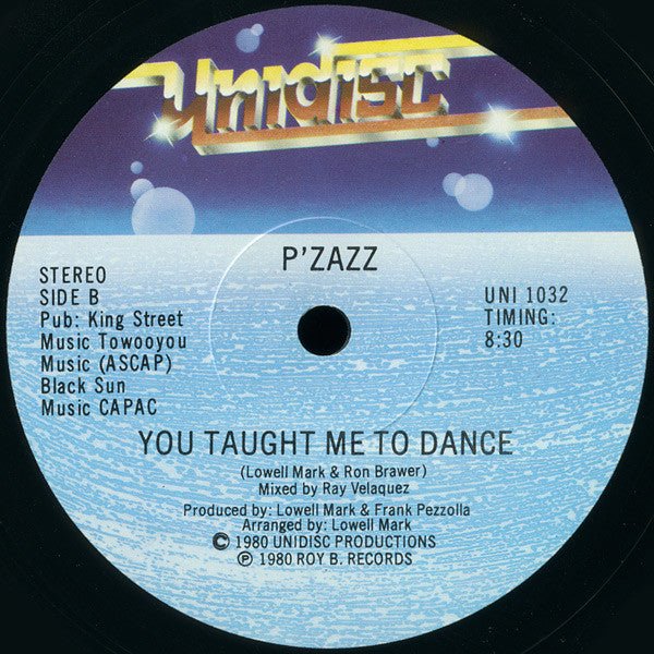 Je l'ai entendu dire par le bouche-à-oreille / Tu m'as appris à danser P'zzazz