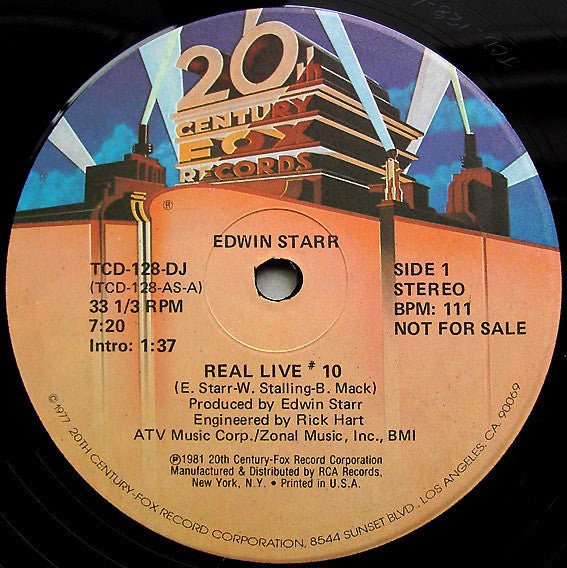 Real Live # 10 Edwin Starr
