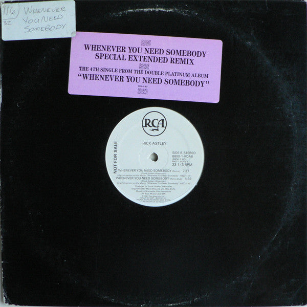 Whenever You Need Somebody 3 Rick Astley