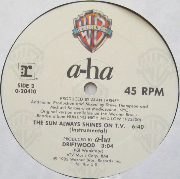 The Sun Always Shines On T.V. a-ha