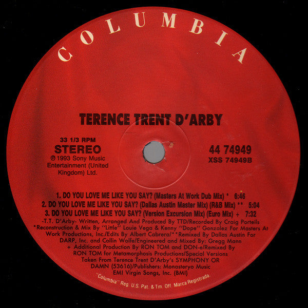 Do You Love Me Like You Say? Terence Trent D'Arby