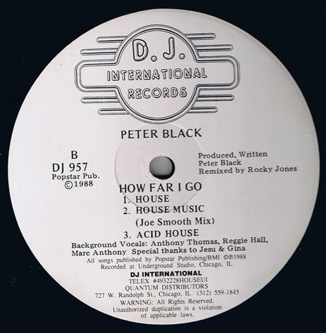 Jusqu'où je vais Pierre Black