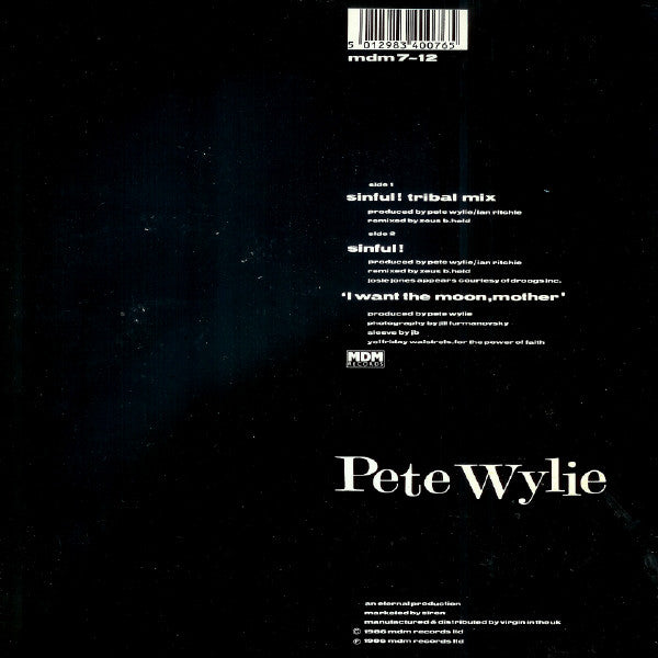 Péché ! (Mix tribal) Pete Wylie, Les naufrages d'Œdipe