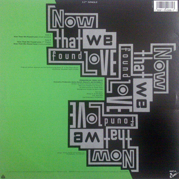 Now That We Found Love Heavy D. & The Boyz