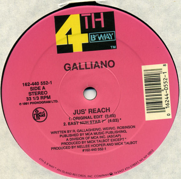 Portée de Jus Galliano