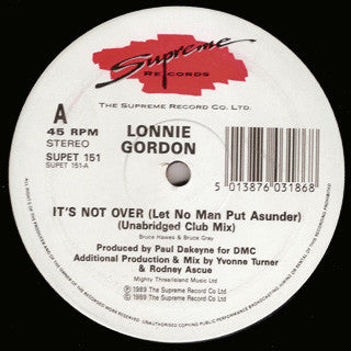 It's Not Over (Let No Man Put Asunder) Lonnie Gordon