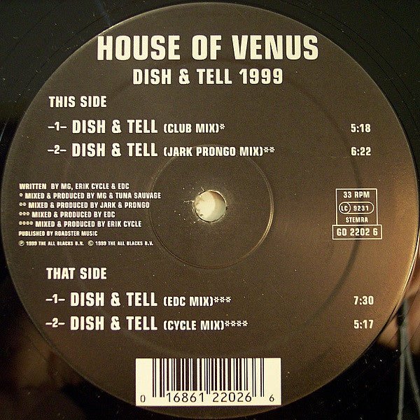 Plat et dire 1999 Maison de Vénus