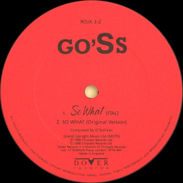 So What (E'-Allora) Gilbert O'Sullivan