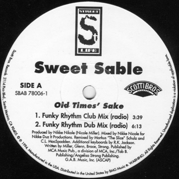 Old Times' Sake 2 Sweet Sable