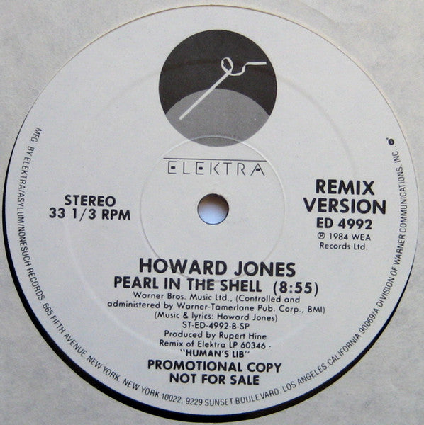 Perle dans la coquille Howard Jones