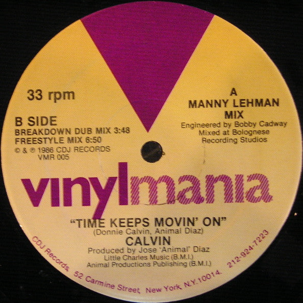 Time Keeps Movin' On Donnie Calvin