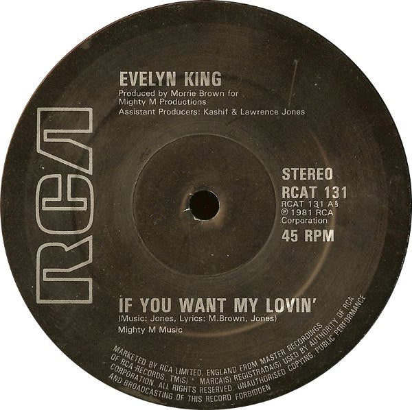 Si tu veux mon amour Evelyn King