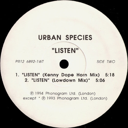 Listen Urban Species