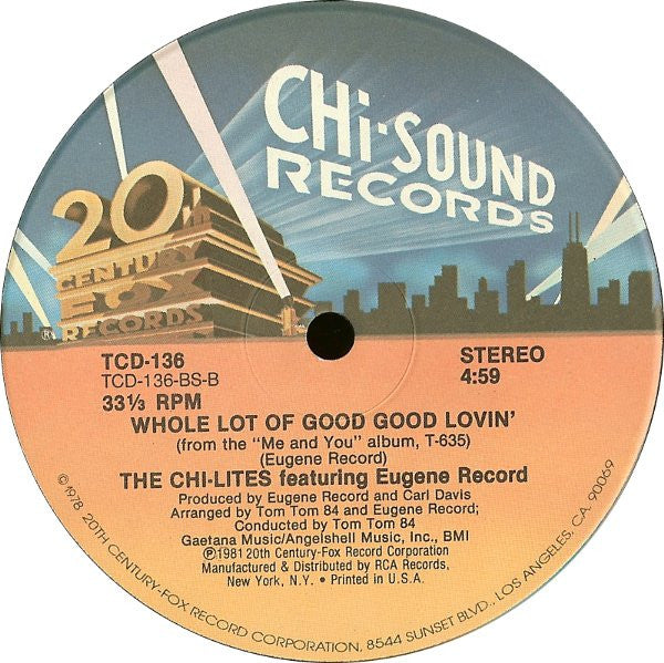Hot On A Thing (Called Love) The Chi-Lites,Eugene Record