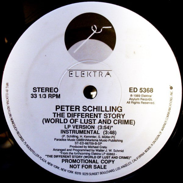 The Different Story (World Of Lust And Crime) Peter Schilling