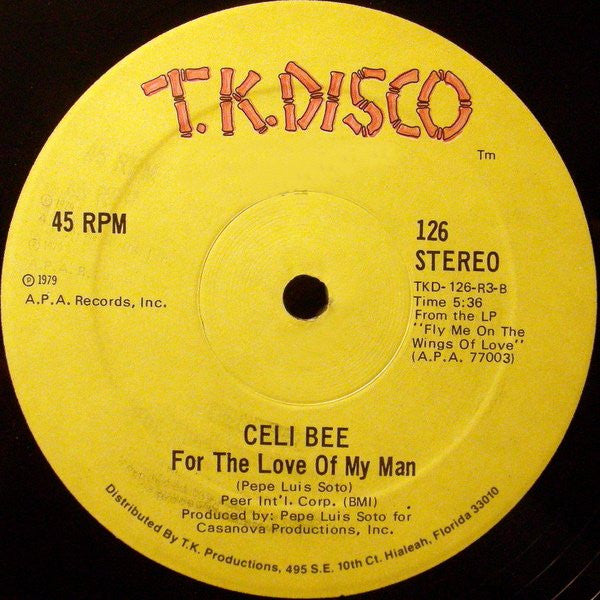 Fly Me On The Wings Of Love / For The Love Of My Man Celi Bee