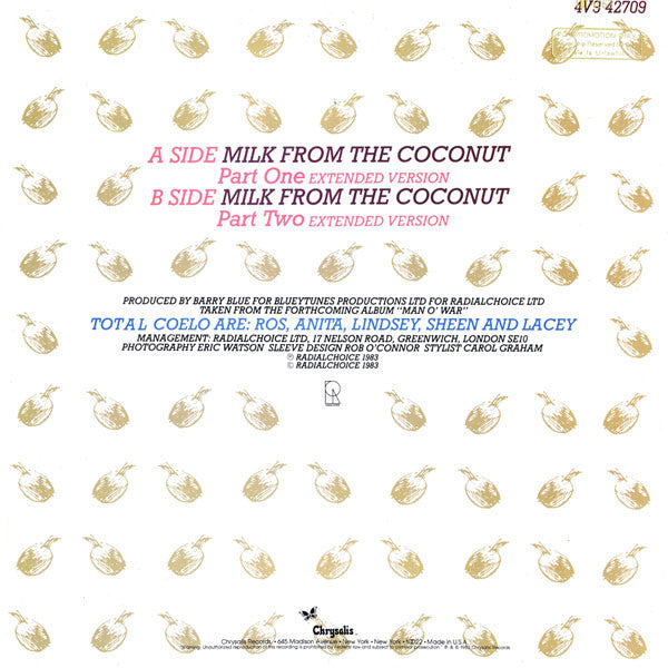 Lait de coco Toto Coelo