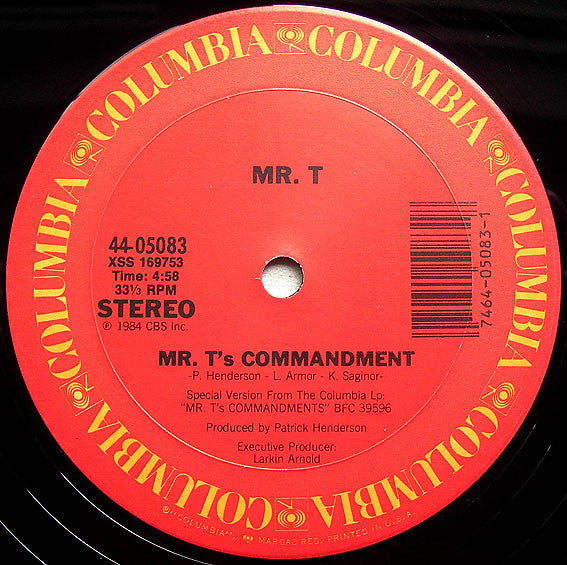 Mr. T's Commandment Mr. T (2)