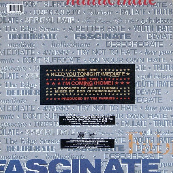 J'ai besoin de toi ce soir / Médiation INXS