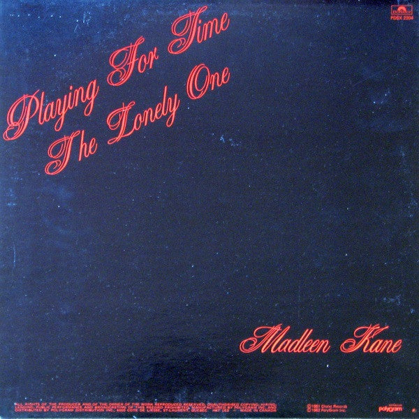 Playing For Time / The Lonely One Madleen Kane