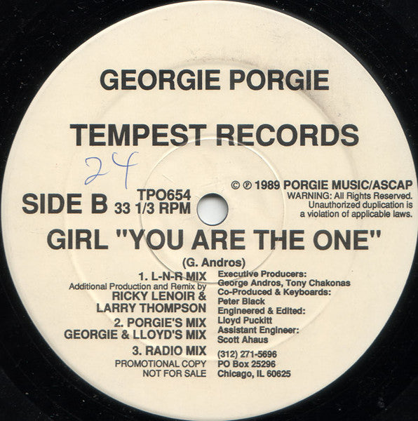 Girl "You Are The One" Georgie Porgie