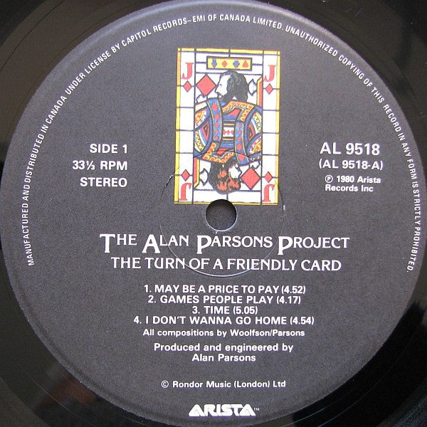 The Turn Of A Friendly Card The Alan Parsons Project