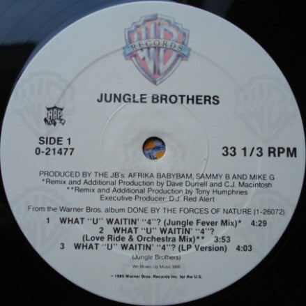 Qu'est-ce que « U » Waitin' « 4 » ? / J. Beez Comin' Through Frères de la jungle