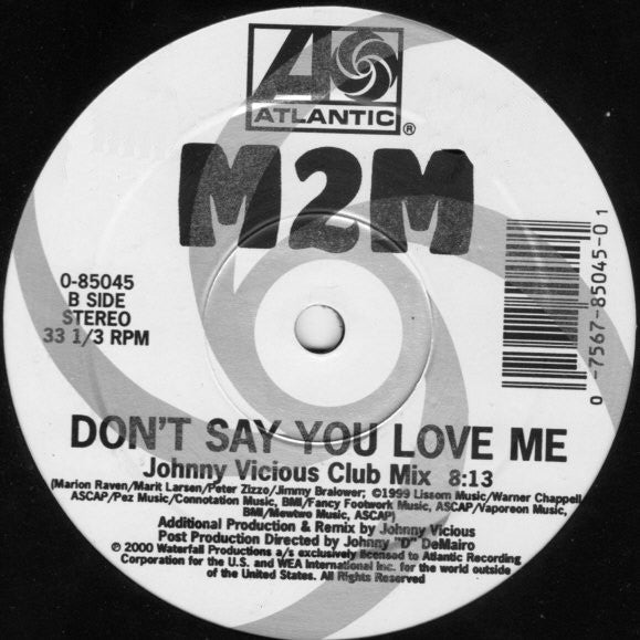 Tout ce que tu fais / Miroir, miroir / Ne dis pas que tu m'aimes (Remixes de danse) M2M