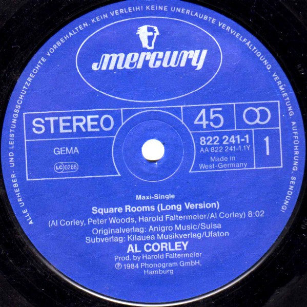 Square Rooms (Long Version) Al Corley