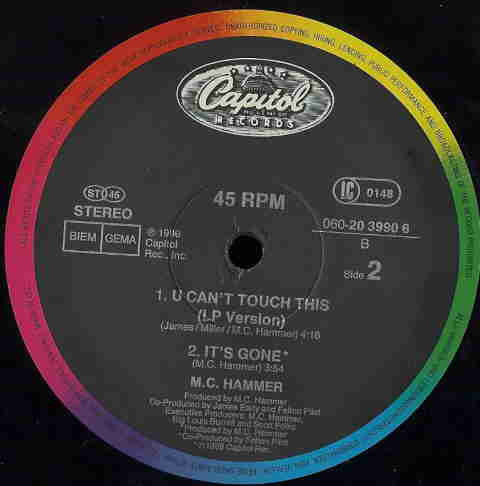 U Can't Touch This (Remix) MC Hammer