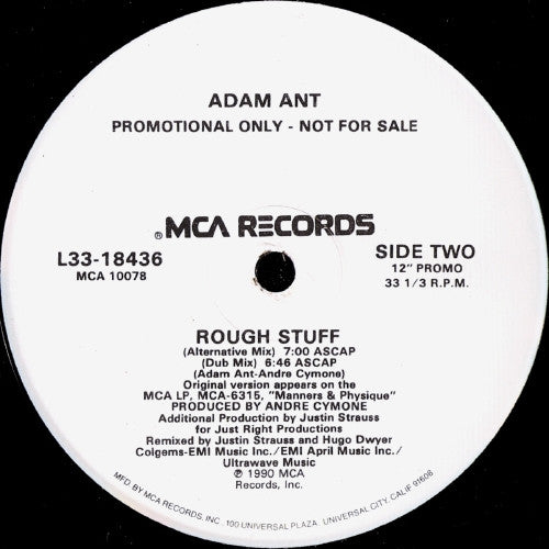 Rough Stuff Adam Ant