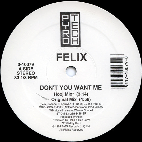 Don't You Want Me Felix