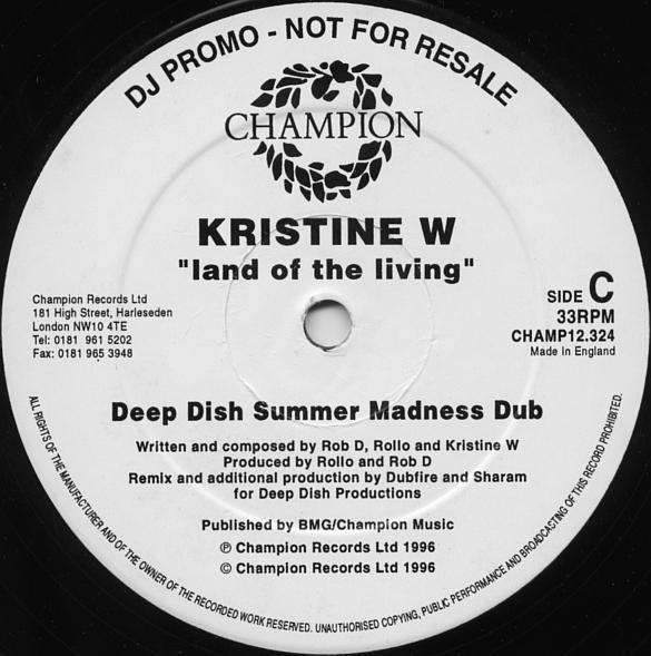 Terre des vivants Kristine W