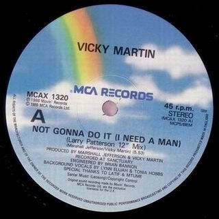 Je ne le ferai pas (j'ai besoin d'un homme) Vicky Martin