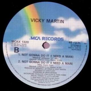 Je ne le ferai pas (j'ai besoin d'un homme) Vicky Martin