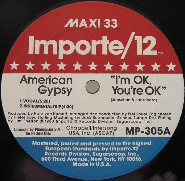 I'm OK, You're OK 3 American Gypsy