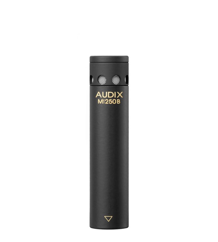 Audix M1250BHC Miniaturized Condenser Hypercardioid Microphone, Black 