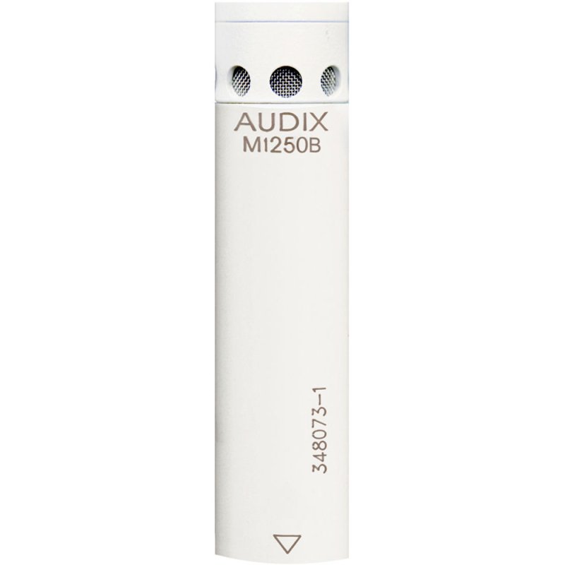 Audix M1250BW Miniaturized Condenser Cardioid Microphone, White 