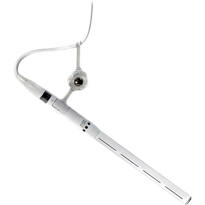 Audix M1255BWS Miniature Condenser Microphone With 25' Cable & Shotgun Capsule, White