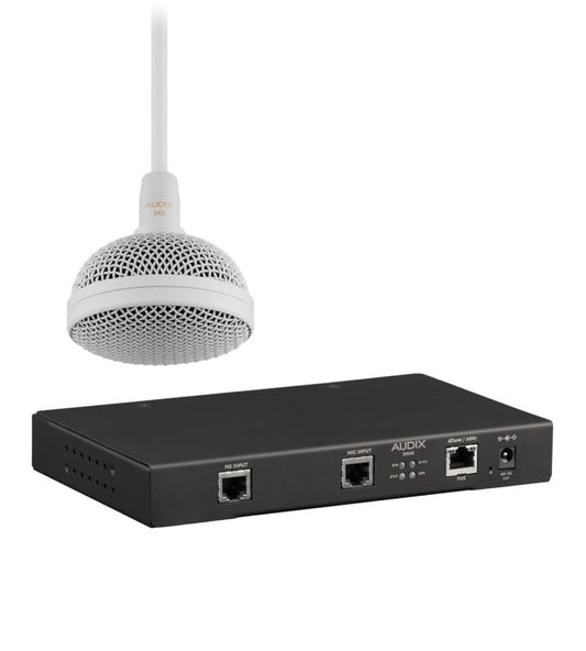 Audix M3WDK Tri-Element Hanging Ceiling Microphone Kit, White