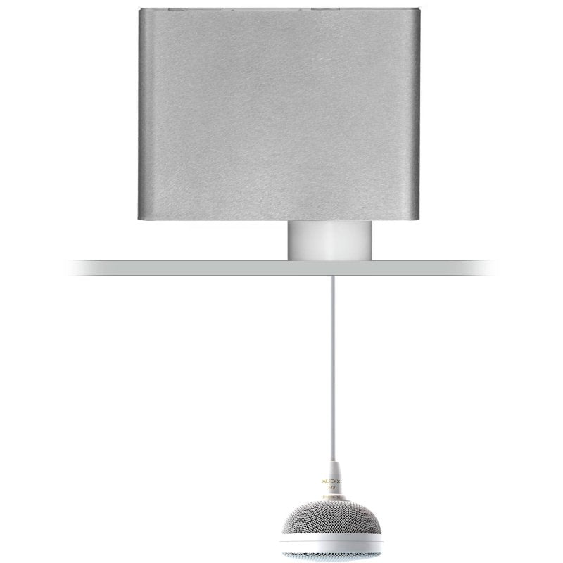 Audix M3WSERVO Tri-Element Hanging Ceiling Microphone for Servoreelers, White 