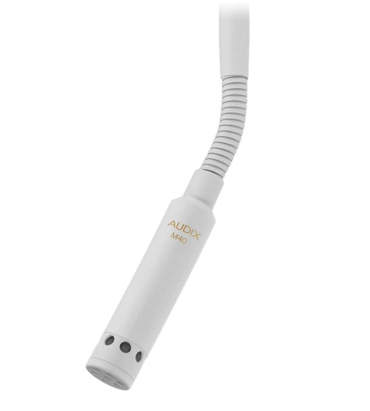 Audix M40W6 Miniature High-Output Cardioid Ceiling Microphone with 6" Gooseneck, White