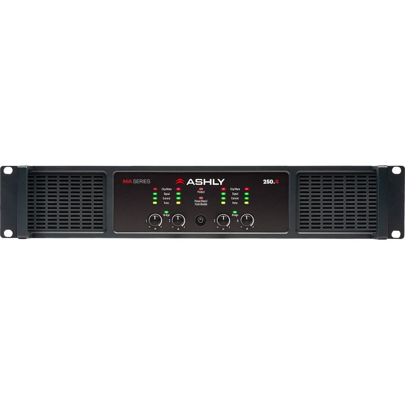 Ashly MA-250.4 Rack-mountable 1000W 4-channel Power Amplifier 